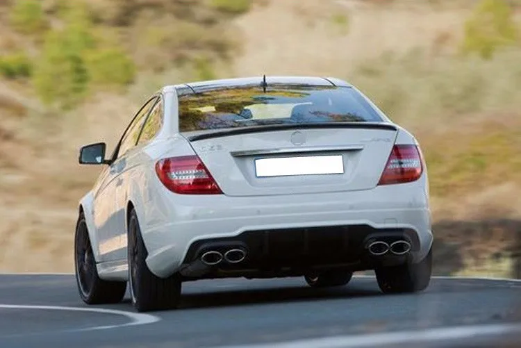 Автомобильный Стайлинг для mercedes W204 AMG C63 стиль выхлопной наконечник+ stailess стальной конец трубы задний наконечник для benz W204 2004-2007