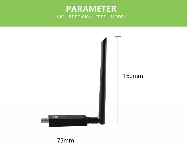 Двухдиапазонный 802.11ac 1200 Мбит/с USB3.0 беспроводная сетевая карта с интерфейсом USB Wifi Lan аппаратный ключ bluetooth адаптер с антенной для ноутбука рабочего стола