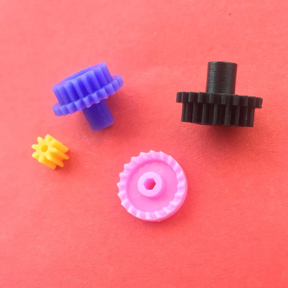 

4pcs J423Y 4kinds of Gears Plastic Gears Model Four-wheel Drive Car Transmission Gears