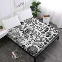Bohemia Mandala Bed Sheet Dreamcatcher Elephant Fitted Sheet Floral Butterfly Print Bedding King Queen Deep Pocket Sheet D49 Bohemia Mandala Bed Sheet Dreamcatcher Elephant Fitted Sheet Floral Butterfly Print Bedding King Queen Deep Pocket Sheet D49