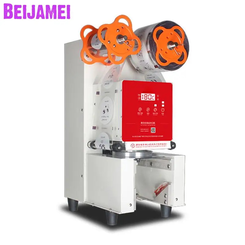 

BEIJAMEI High quality Automatic bubble tea sealing machine Commercial Electric Sealing Machine Cup Sealer Price