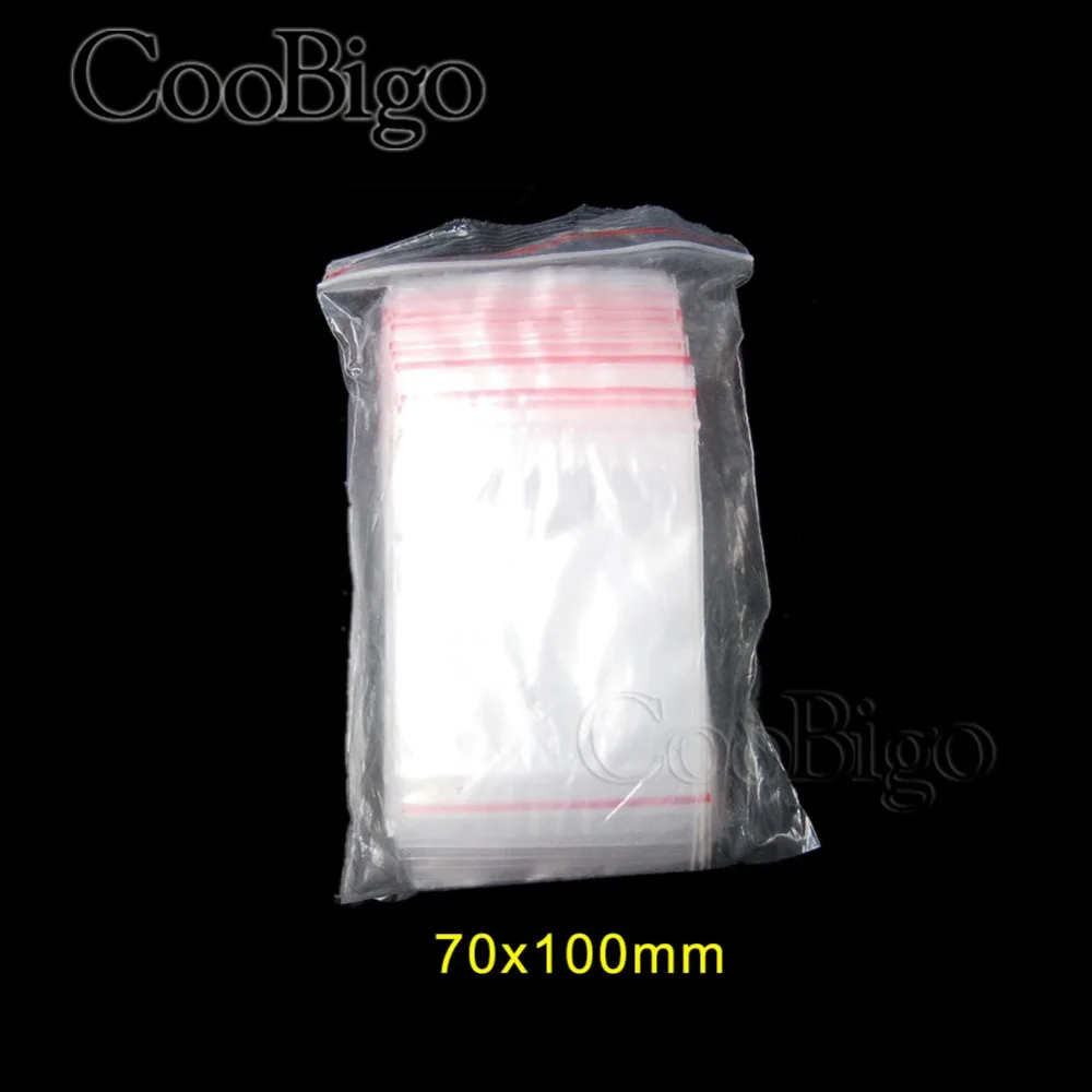 

Size 70x100mm Thickness 0.05mm OPP Poly Ziplock Bags Reclosable Clear Frost For Jewelry Craft Accessories Packaging