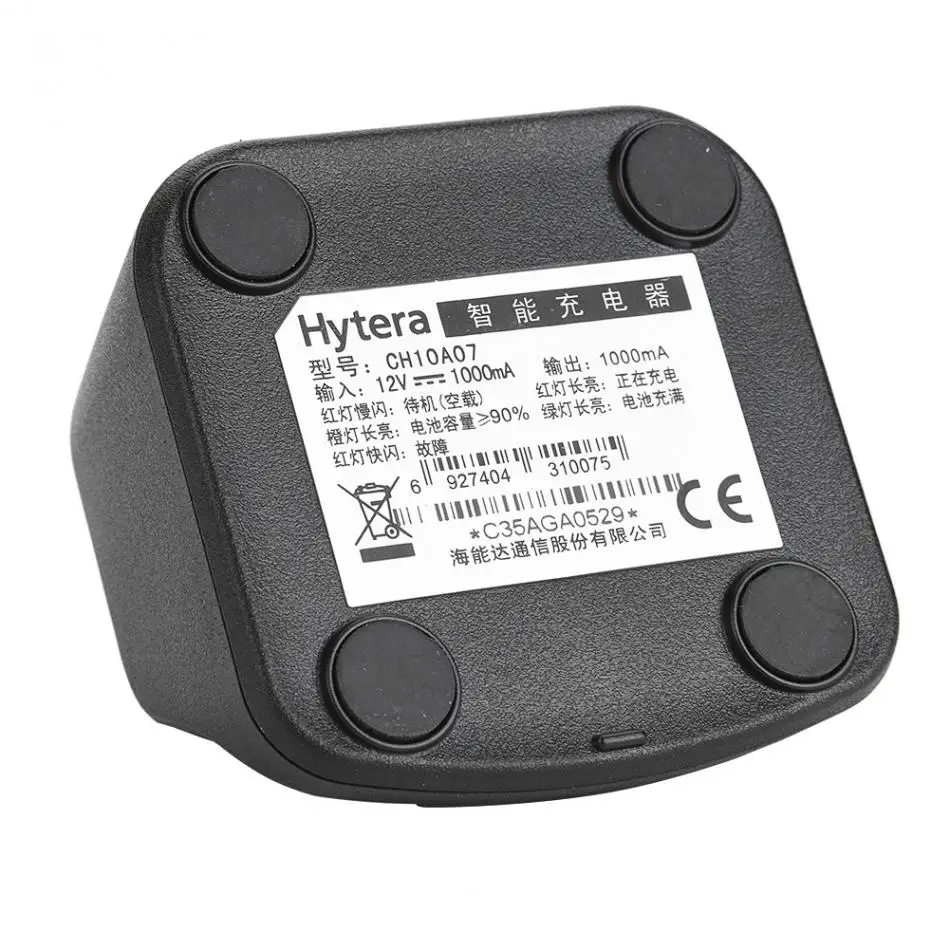 CH10A07 Радио батарея зарядная док-станция база для Hytera HYT Walkie Talkie зарядное устройство 12 В DC 1A 850 мАч