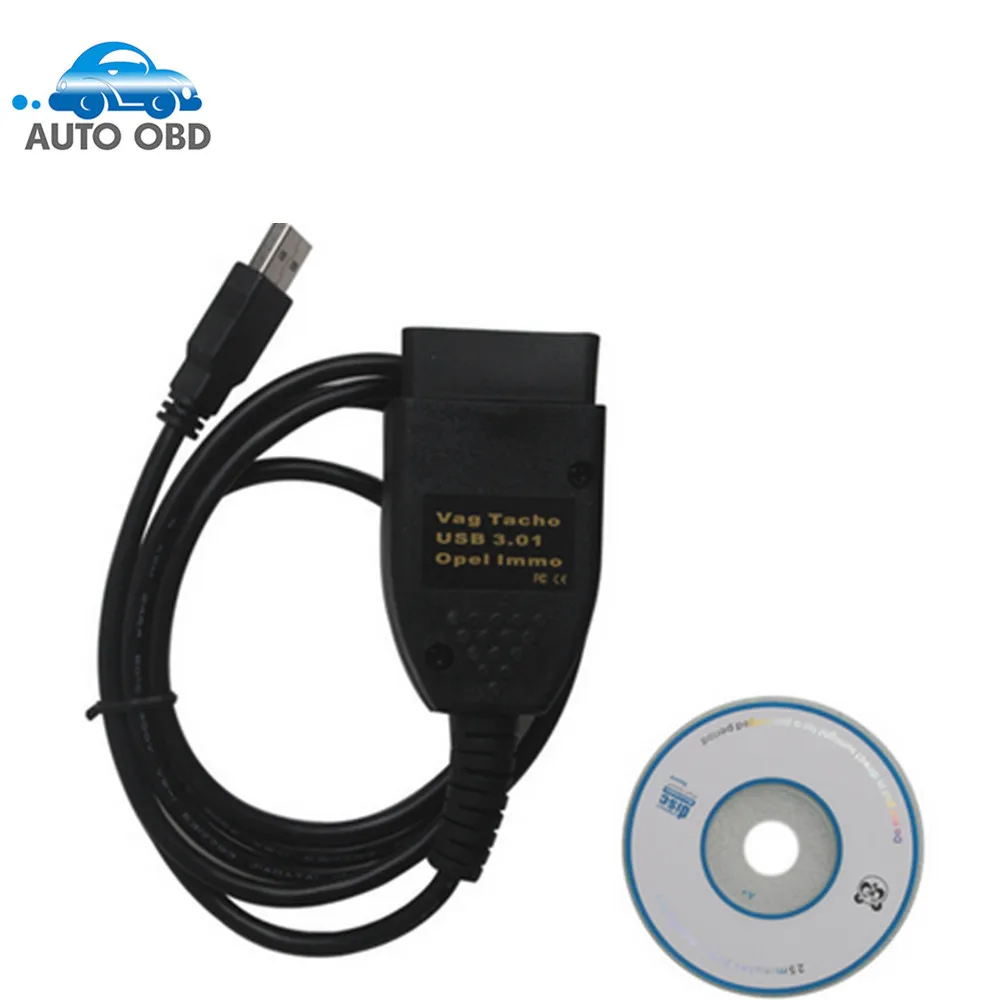 Vag tacho 3,01+ для Opel Immo сканер для подушек безопасности для читатель Opel Immo для Opel Immo ридер пин-кодов VAG TACHO USB кабель