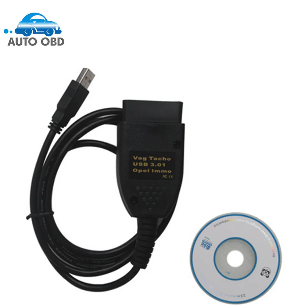Vag Tacho 3 01 + для Opel Immo сканер читатель Pin код ридер USB кабель|vag tacho 3.01|vag tachovag usb |