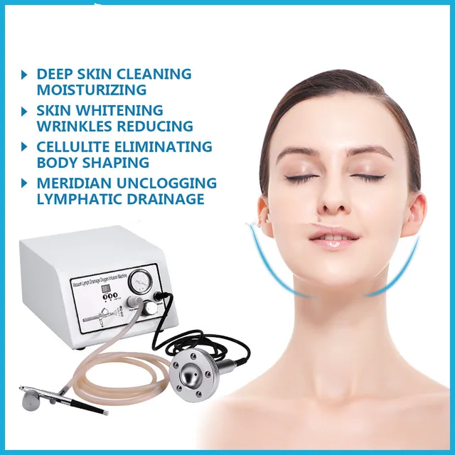 Portable oxygen infusion facial skin care and body lymphatic massage relaxation machinein