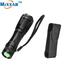 zk35 CREE XM-L T6 e17 4000 Lumens LED flashlight torch Focus Waterproof Zoomable Flashlight LED light with a portable sleeve