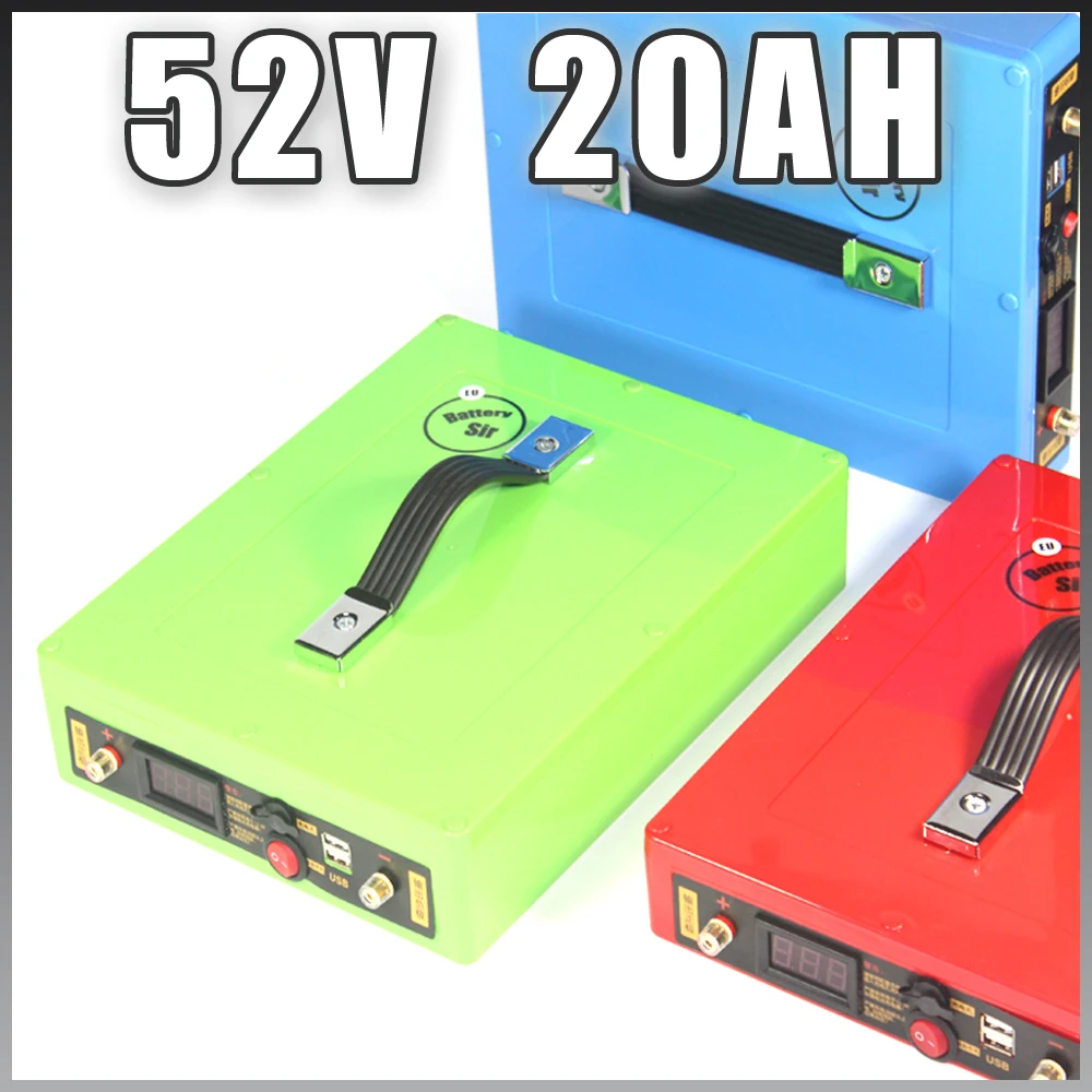 51 8 в 20 Ач батарея для электровелосипеда 52 литий ионная с 5 В USB Водонепроницаемый