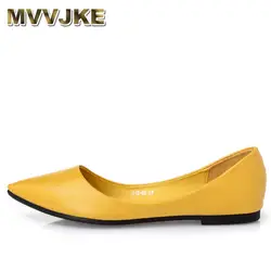 MVVJKE/Женская обувь, лоферы из мягкой кожи, с острым носком, на каблуке, для танцев, без шнуровки, на плоской подошве, весенняя, дышащая, желтая