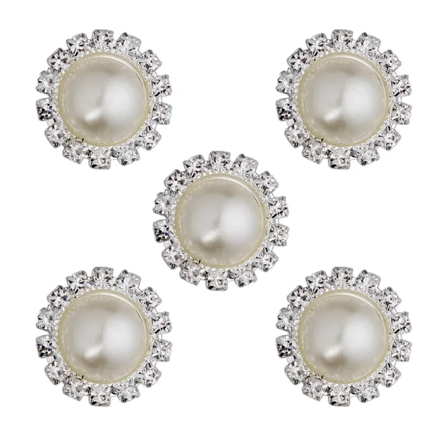 Aliexpress 10pcs Lot 17 5mm 22mm White Flat Back Pearls 10pcs Lot 17 5mm 22mm White Flat Back Pearls Round Clip On Earring Hair
