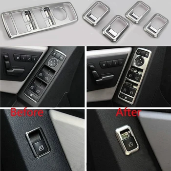

5pcs Door Window Lift Switch Cover Interior Trim For Mercedes-Benz A B Class 13-16 & CLA GLA Class 13-16 & CLS Class 11-16