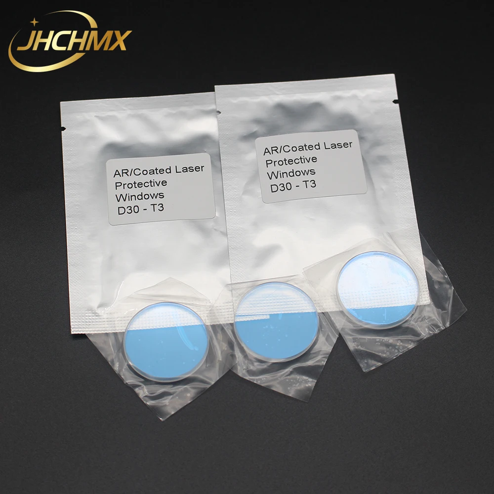 JHCHMX высококачественные волоконные лазерные защитные линзы/окна лазерное защитное стекло 30*3 мм 1064nm для 0-3000WFiber лазерной резки