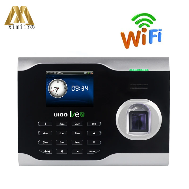 

Biometric Time Attendance Machine ZK U100 Linux System Fingerprint Time Clock With WIFI Communication