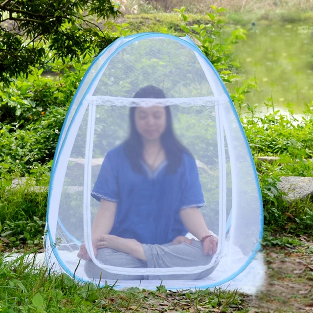 Folded Single Garden Lawn Yoga Mosquito Net Summer outdoor meditating