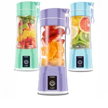 380 мл портативный сок блендер USB соковыжималка чашки многофункциональный Миксер для фруктов четыре лезвия смешивания машина детские смузи еда чайник