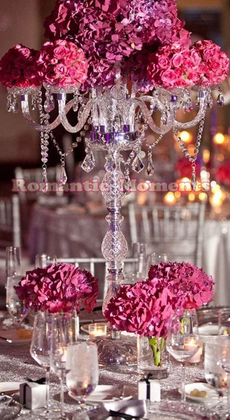 

crystal wedding candelabras table centerpiece