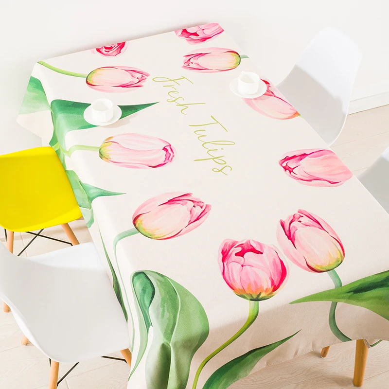 

Cotton Linen Printed Table Cloth Water Ink Lotus Tablecloth Table Cover Wedding Restaurant Square Table Cloth Chinese Home Text