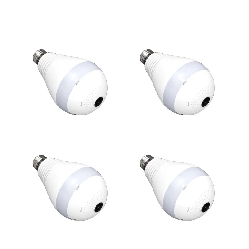 

4pcs Meisort LED Bulb mini Fisheye 360 degree IP Camera Wireless Network 960P Security Surveillance Home CCTV Camera wifi Camera