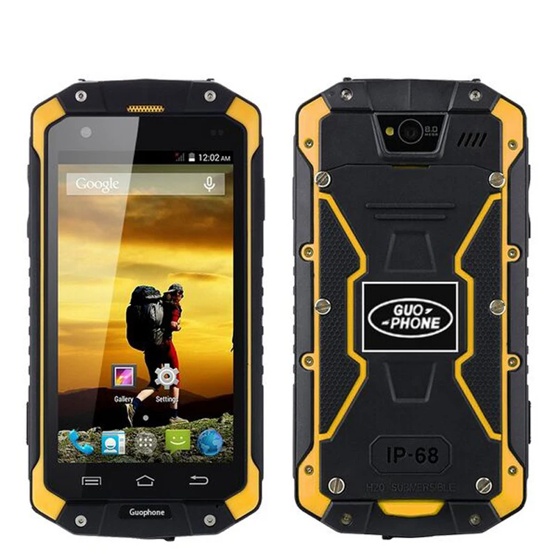 Оригинальный GuoPhone V9 телефон PRO с IP68 MTK6580 Android 5 1 3G GPS AGPS 4 дюймов экран ударопрочный
