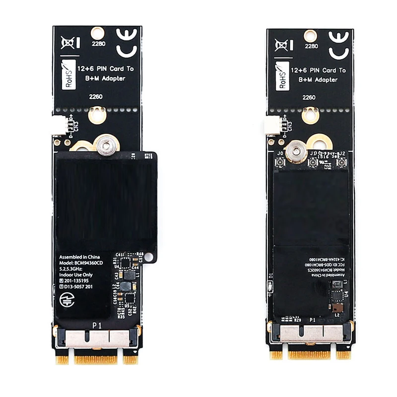 Новый BCM94360CD BCM94360CS2 BCM943224PCIEBT2 12 + 6 Контактный Модуль беспроводной карты Bluetooth WiFi для
