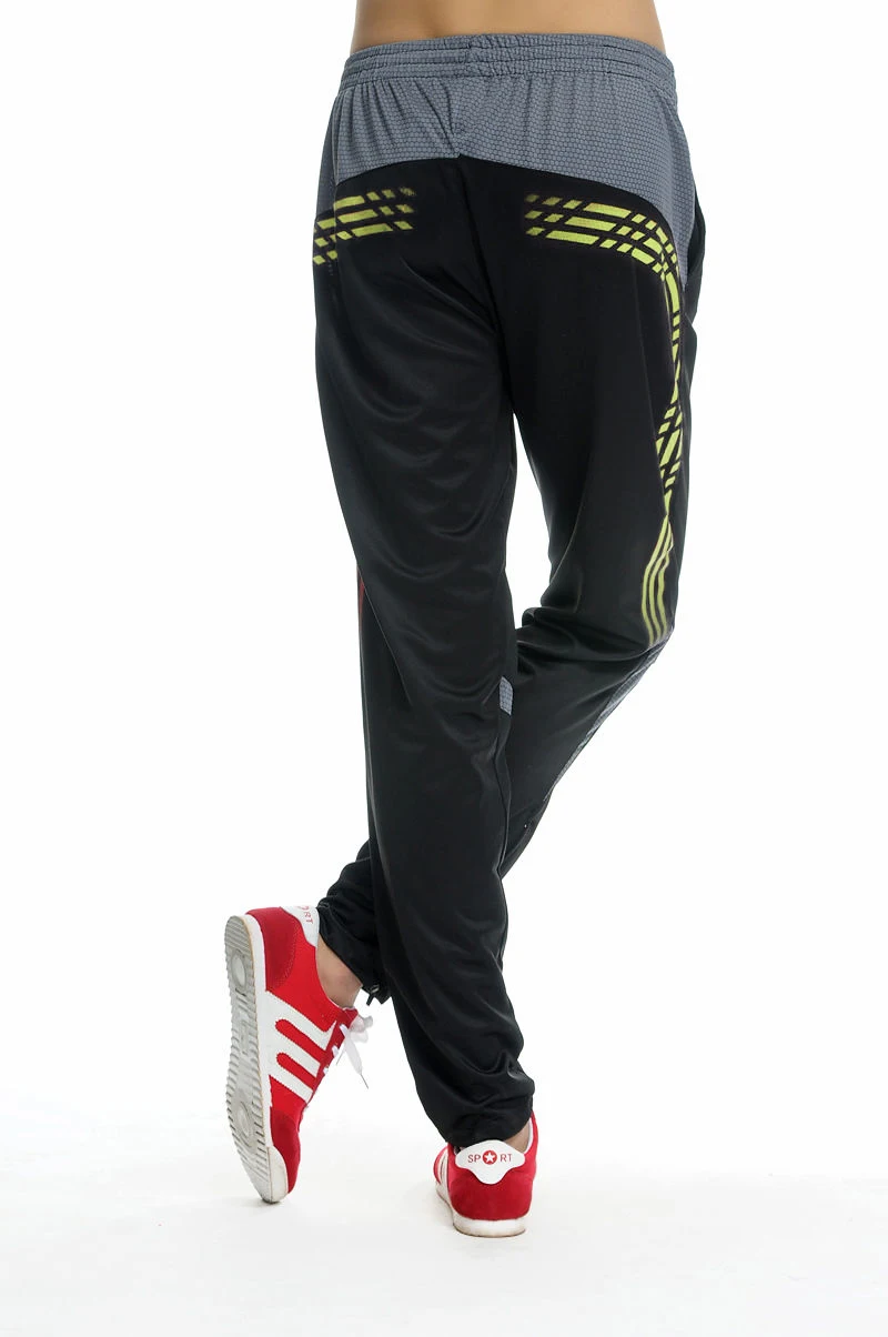 Мужские спортивные штаны для бега с карманами на молнии, штаны для футбола, тренировочные спортивные штаны, эластичные леггинсы для бега, штаны для спортзала