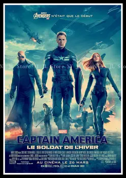 

Captain America The Winter Soldier B Poster high quality printed painting retro poster home decor art poster 42*30 cm