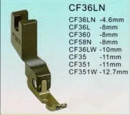 Anti статического напряжения pin/анти-статические ноги/Черный Тефлон лапка/CF-36LN левой одностороннее плоским прижимной ноги