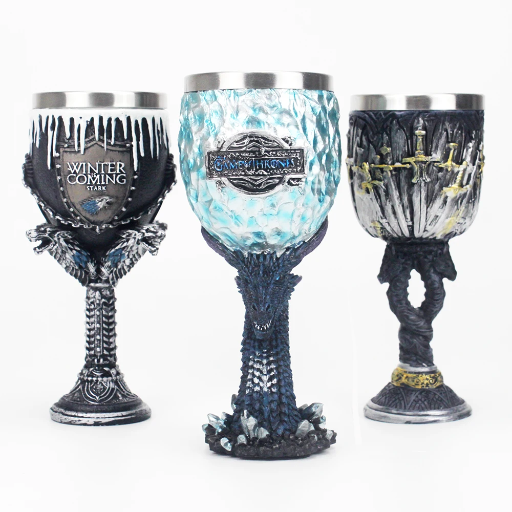 Winter Is Coming Game of Thrones Goblet Collectable Drinking Glass Vessel Gift