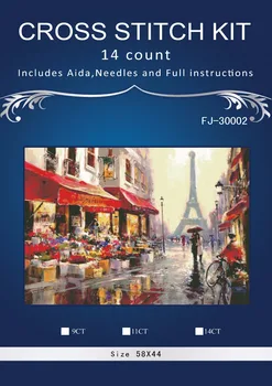 

Top Quality Lovely Hot Sell Counted Cross Stitch Kit embroidery kitsOrnaments Similar DMC FJ-30002 similar oil street