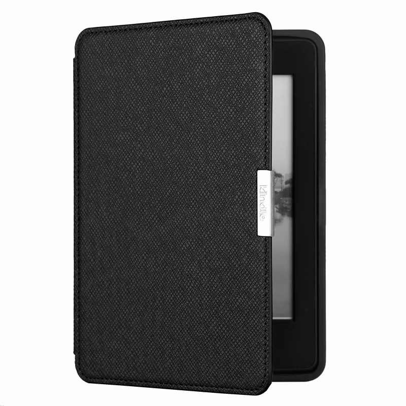Paperwhite 1/2/3 чехол Kindle Искусственная кожа с мягкой ТПУ чехол Авто Wake Up/сна 6 дюймов с экраном защитный чехол - Цвет: Black