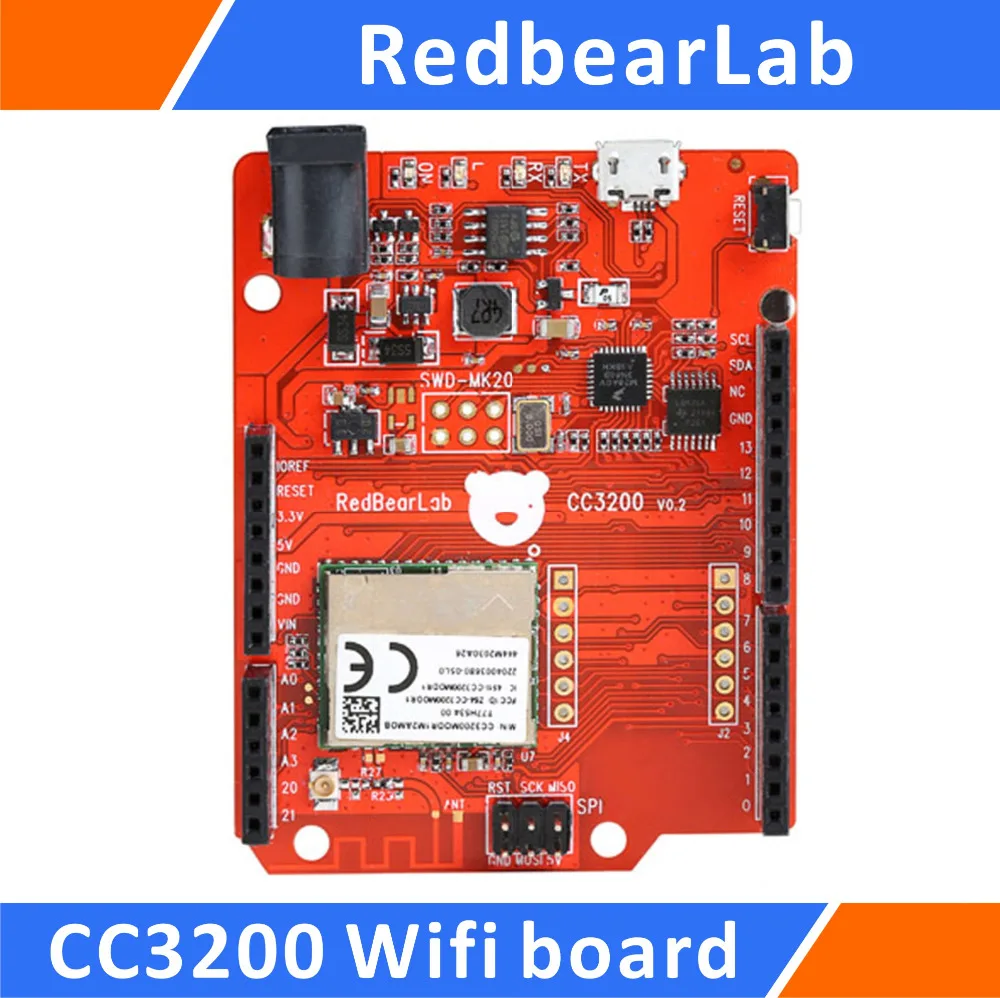 

RedbearLab CC3200 WiFi Board Compatible for Arduino Shield