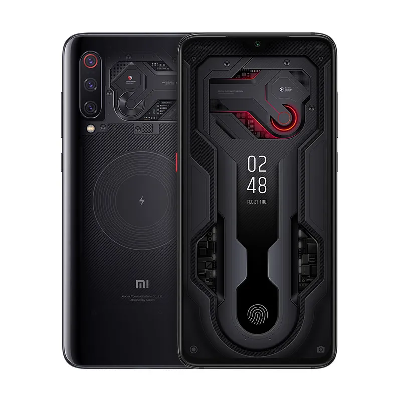 Global rom Xiaomi Mi 9, прозрачный, 12 Гб, 256 ГБ, Смартфон Snapdragon 855, 6,39 дюйма, 48мп, тройная камера, мобильный телефон, Беспроводная зарядка - Цвет: Черный