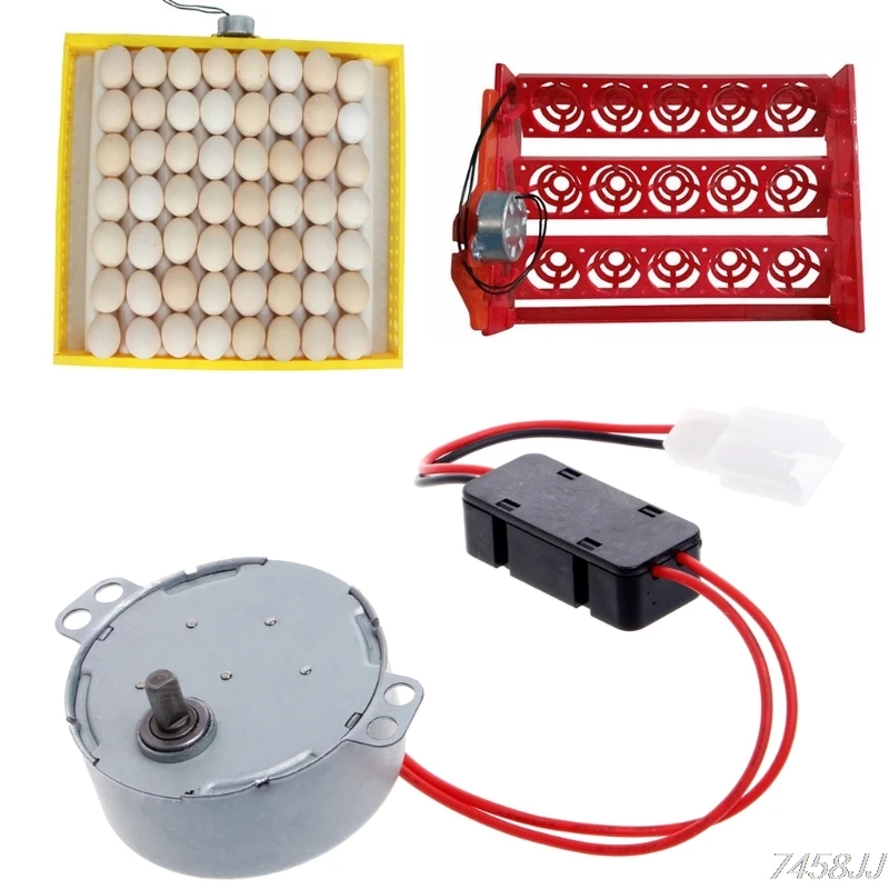 

1PC 220V/12V Chicken Egg Turner Motor Components For Farm Hatcher Incubator Brooder G03 Drop ship