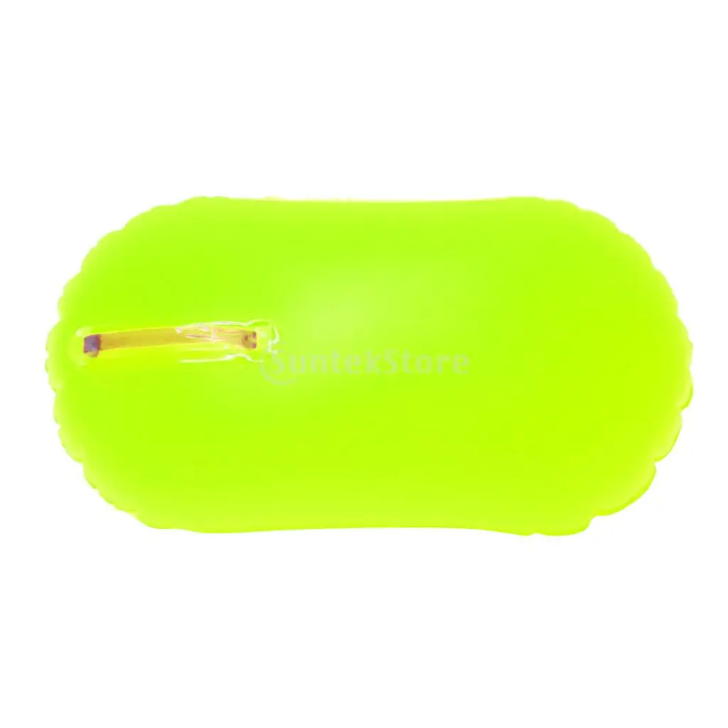 Highly Visible Fluo Yellow Swim Bubble Upset Inflated Buoy Safety Flotation for Wild Swimming Kayaking Surfing and Water Sports