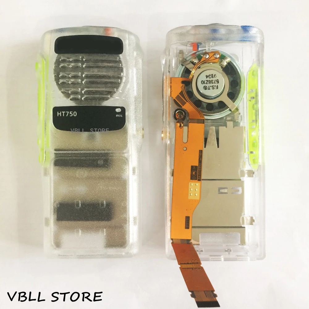 

PMLN4216 Transparent Clear Front Housing Case Cover Kit with Speaker and Mic For Motorola HT750 GP340 GP328 Walkie Talkie