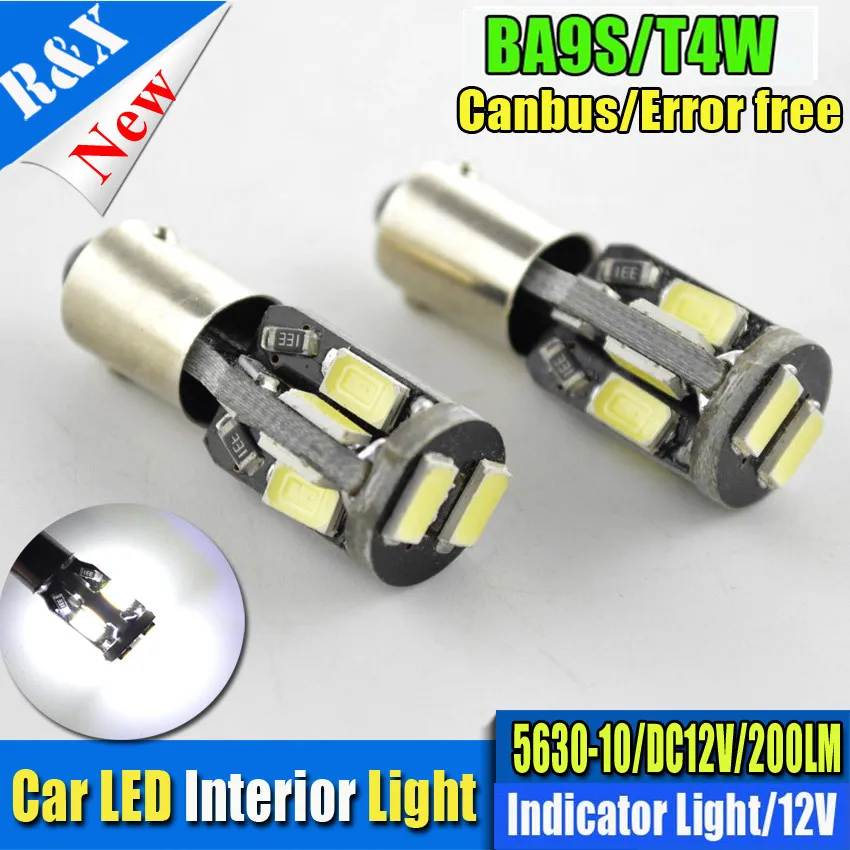 2/4 шт. Авто Обратный светодиодный canbus BAX9S сбоку H6W Canbus 10 5730 smd СВЕТОДИОДНЫЙ