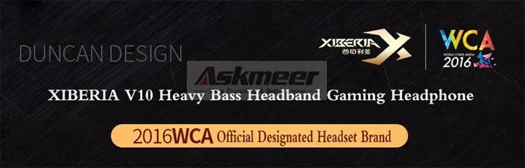 Best Computer Gaming Headset Headband with Microphone Mic XIBERIA V10 Heavy Bass  Stereo Game Headphone Light for PC Gamer (1)