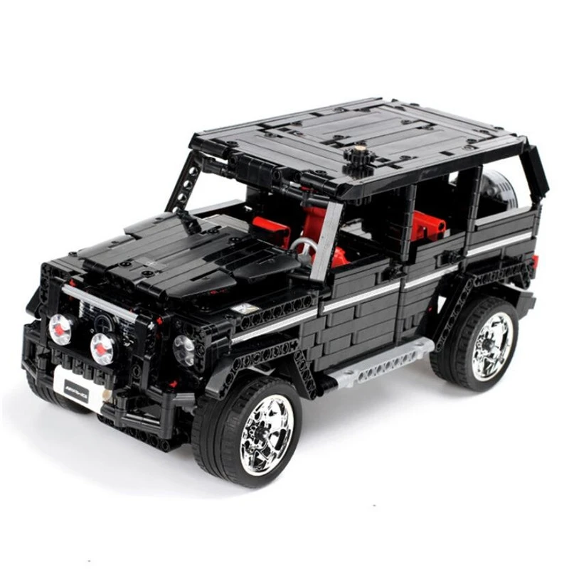 Новинка, внедорожный внедорожник, автомобиль merceing-Benz G500, 1343 шт, совместимые строительные блоки, наборы кирпичей, развивающие игрушки для мальчиков