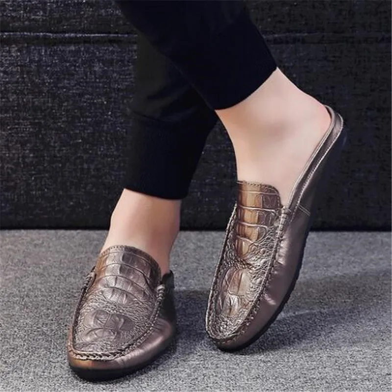 

DIWEINI 2019 New Genuine Leather Mens Moccasin Shoes Black Men Flats Breathable Casual Italian Loafers Comfortable Driving Shoes