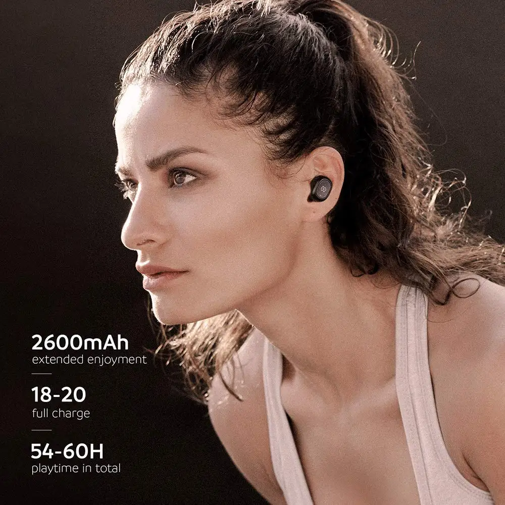 SoundPEATS TWS беспроводные Bluetooth наушники вкладыши супер бас стерео гарнитура