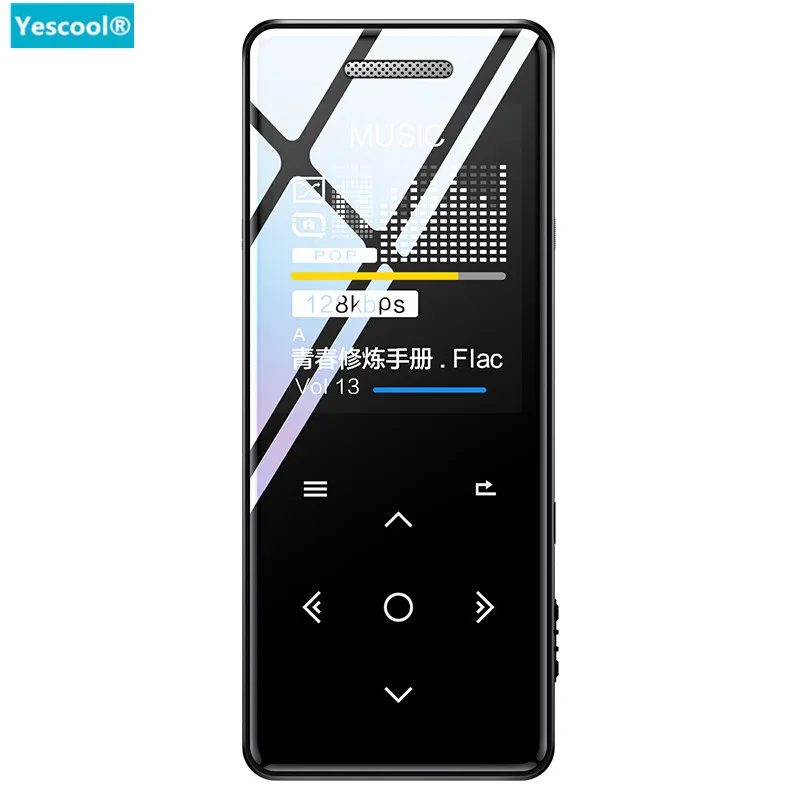 Yescool MP3 плеер с динамиком сенсорный экран HiFi спортивный музыкальный hi fi fm радио