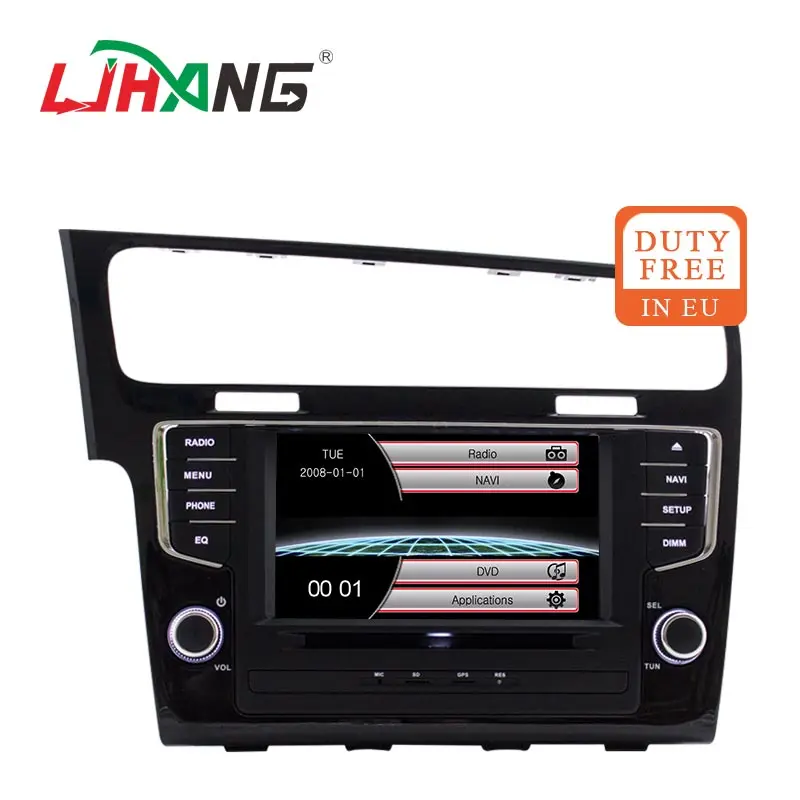 LJHANG 1 Din Автомобильный мультимедийный плеер для VW/Volkswagen/Golf 7 GPS Bluetooth навигация