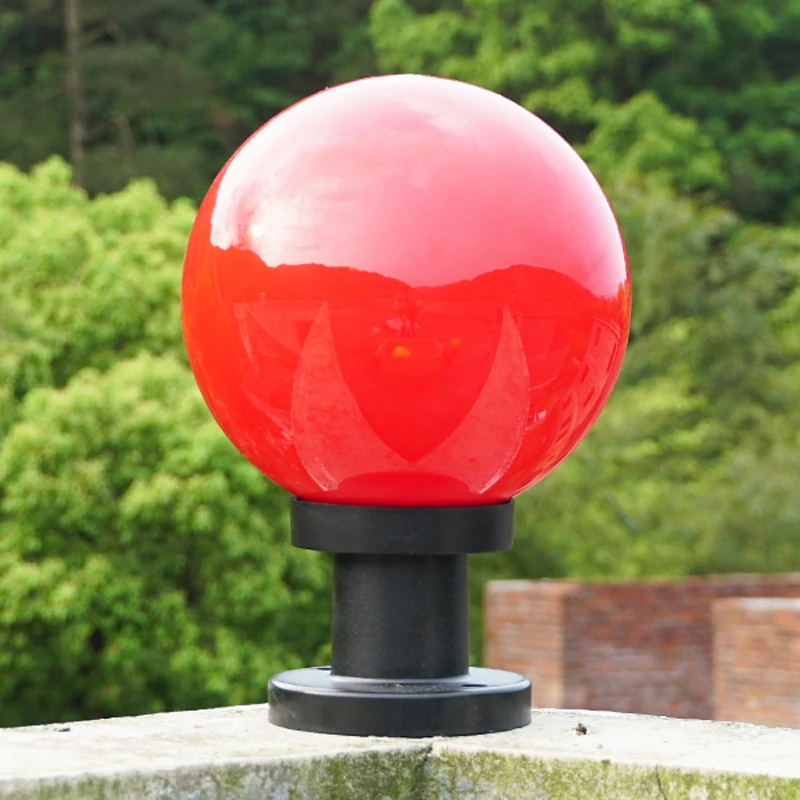Красочный круглый рассеиватель светильник на Колону шаровой формы фонарь на столб стены boundry ландшафтное освещение