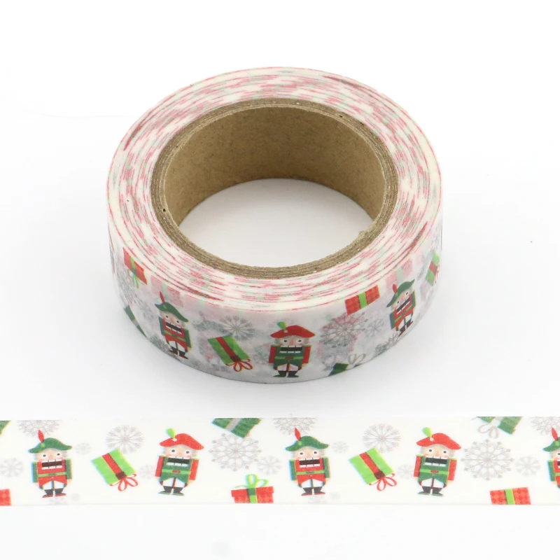 

1X cute Christmas decoration Washi Tape Decorative Adhesive Tape Decora Diy Scrapbooking Sticker Label Stationery