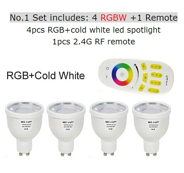 2 4G RGBW RGBWW GU10 осветительная Светодиодная лампа с регулируемой яркостью/2