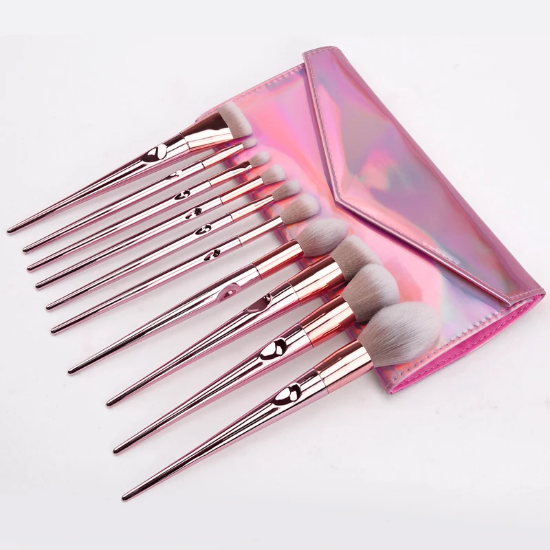 

Vytalbrush Professional Makeup Brushes 10 pcs/lot Foundation Cosmetic Eyebrow Makeup Brush Sets Cosmetics Beauty Tools