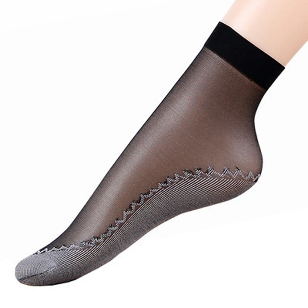 MEILEIYA/10 пар/лот, новые бархатные шелковые женские носки, хлопковые носки с мягкой нескользящей подошвой, впитывающие влагу, Нескользящие осенние носки