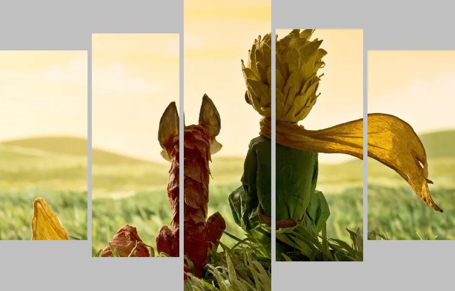 Pintura Al Oleo Apretada Pequeno Principe Cartel Moderno Del Arte