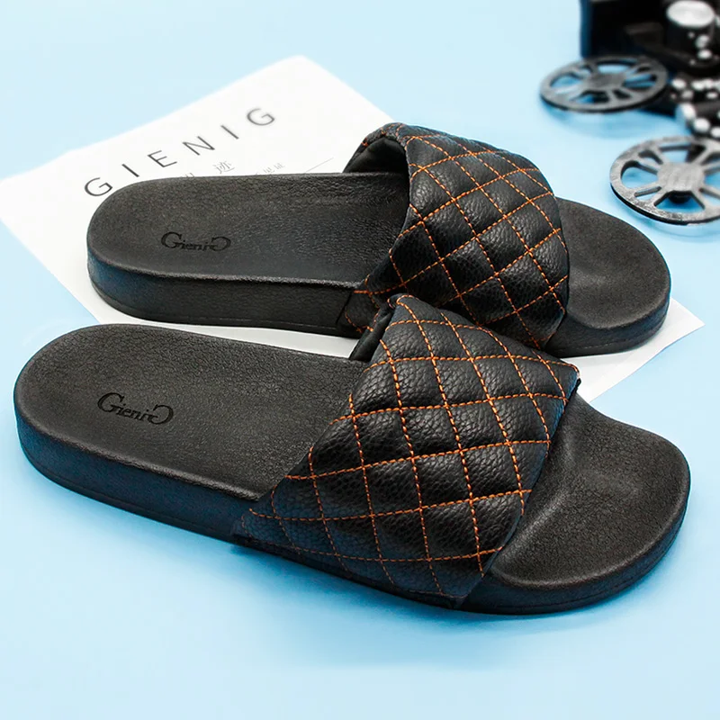 

2018 new breathable home slippers bottom male shoes casual men slippers