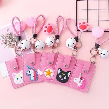 

Cartoon Creative Kawaii Cute Children Girl Badge holder Vertical Student Office School Supplies ID Name Card Holders